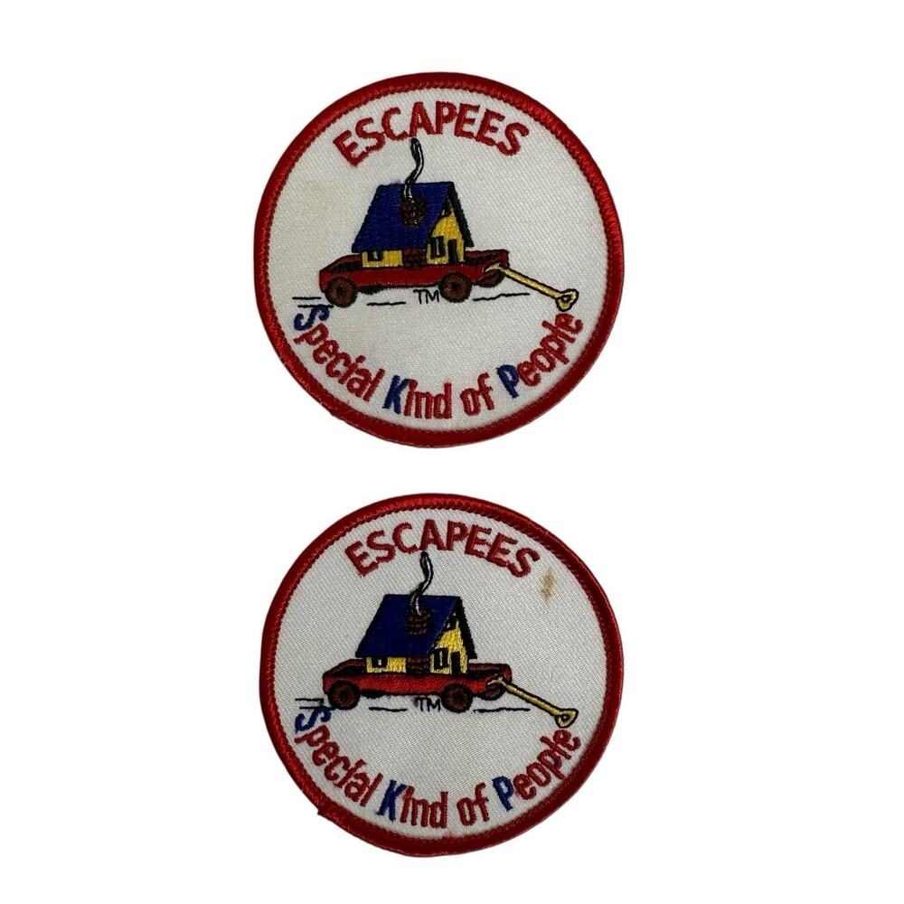 Escapees Special Kind of People Jacket Patch Travel Group Lot of 2 Vintage Retro